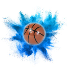 Load image into Gallery viewer, blue powder basketball for gender reveal surprise party