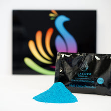 Load image into Gallery viewer, peacock powder non toxic blue holi powder