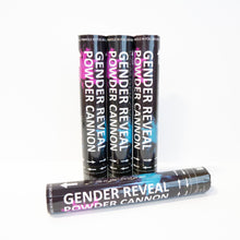 Load image into Gallery viewer, gender reveal powder cannon discreet label boy or girl 4 pack