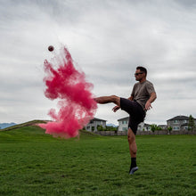 Load image into Gallery viewer, pink powder cloud from gender reveal football