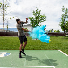 Load image into Gallery viewer, blue exploding powder tennis ball