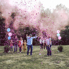 Load image into Gallery viewer, pink powder and confetti party poppers