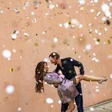 Load image into Gallery viewer, silver mylar confetti cannon for new years