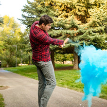 Load image into Gallery viewer, tee up gender reveal baseball blue color powder it's a boy