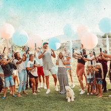 Load image into Gallery viewer, perfect gender reveal party poppers