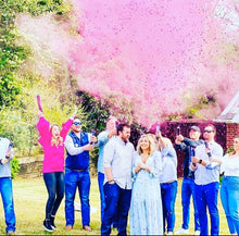 Load image into Gallery viewer, Pink Gender Reveal 24" Mixed Cannons - Powder & Confetti