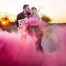Load image into Gallery viewer, pink smoke bomb for gender reveal party