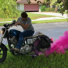 Load image into Gallery viewer, motorcycle gender reveal powder burnout bag