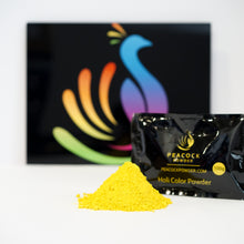 Load image into Gallery viewer, peacock powder non toxic yellow holi powder
