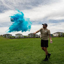 Load image into Gallery viewer, blue powder volleyball for gender reveal celebration
