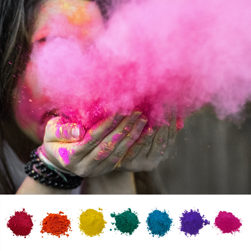color powder for photography and events