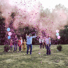 Load image into Gallery viewer, pink powder and confetti party poppers 
