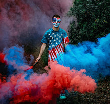 Load image into Gallery viewer, Patriotic Pack 4th of July Color Smoke Stick Combo
