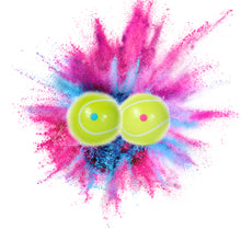 Load image into Gallery viewer, pink or blue gender reveal tennis ball
