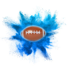 Load image into Gallery viewer, blue powder football for gender reveal celebration
