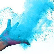Load image into Gallery viewer, blue holi color powder gender reveal
