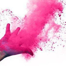 Load image into Gallery viewer, pink holi color powder gender reveal 
